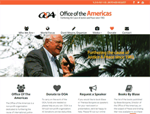 Tablet Screenshot of officeoftheamericas.org